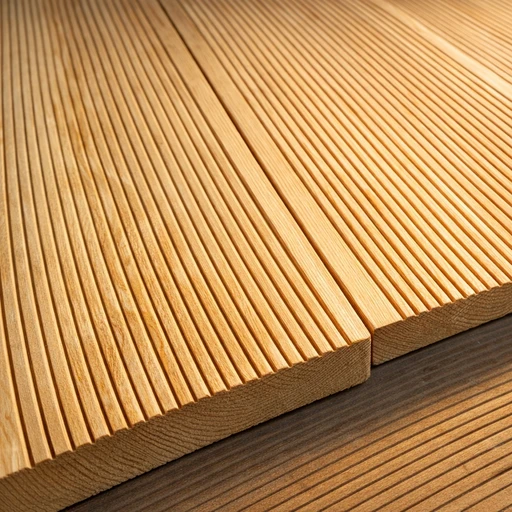 Доска террасная лиственница вельвет 34*120*2500, сорт АВС (0,3м2)